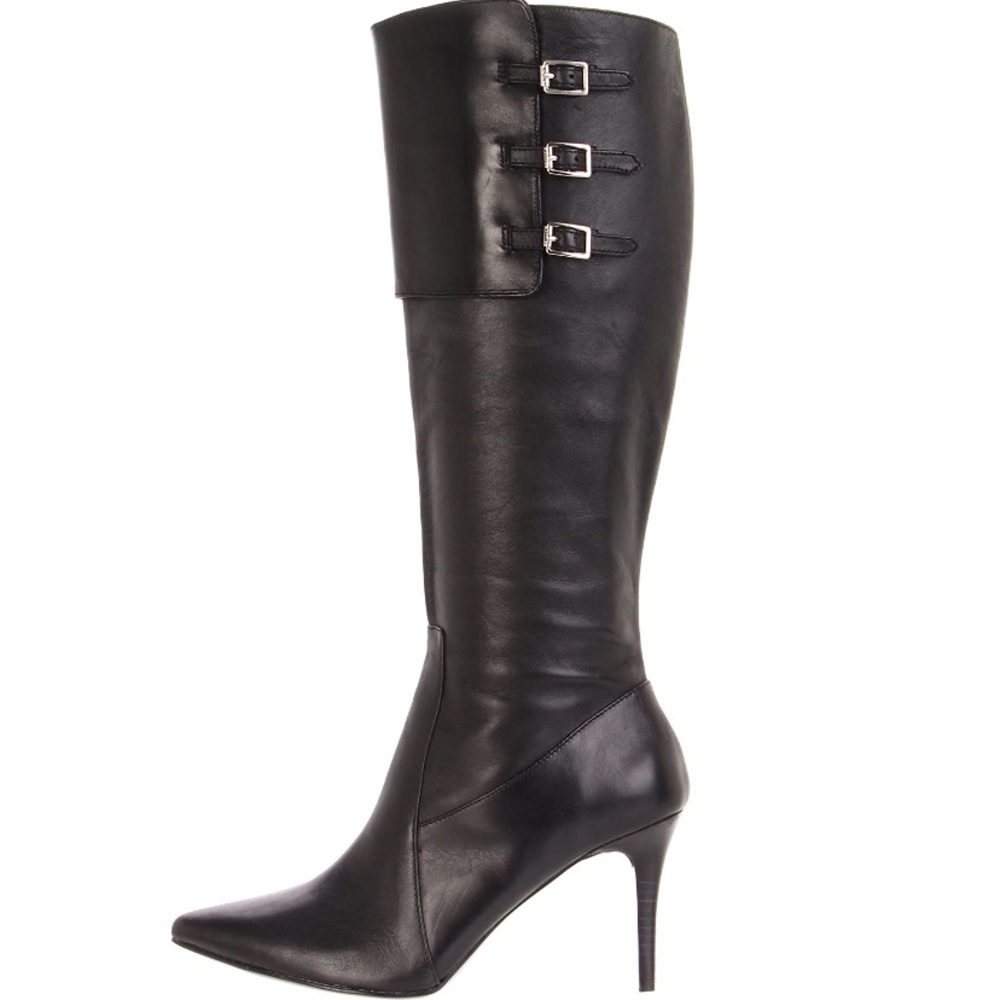 Ralph Lauren black leather boots